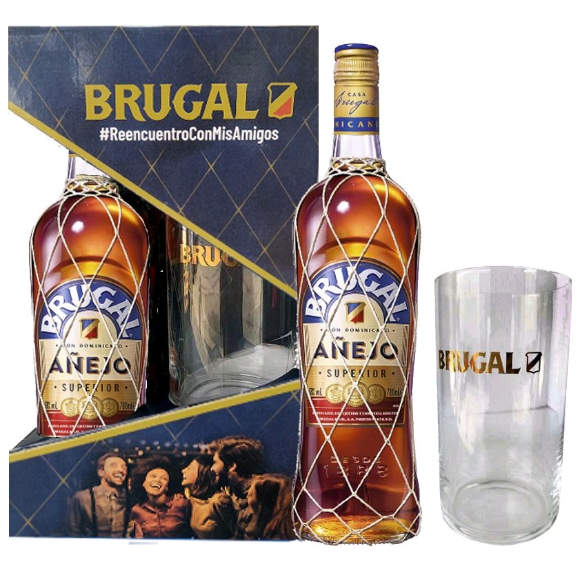 Brugal Anejo Superior se skleničkou 0.7l