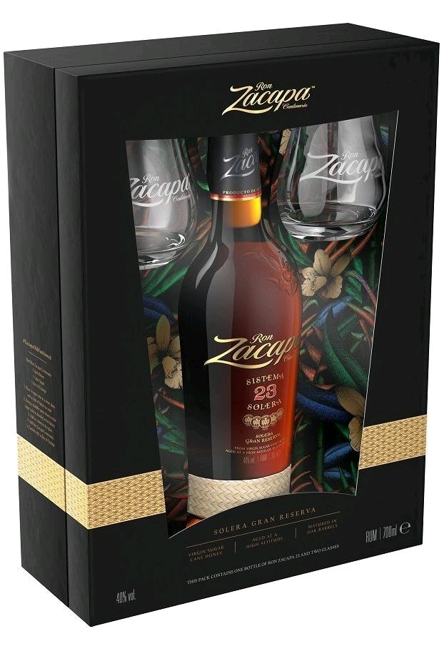 Zacapa Solera 23 Gran Reserva se skleničkama 0.7l