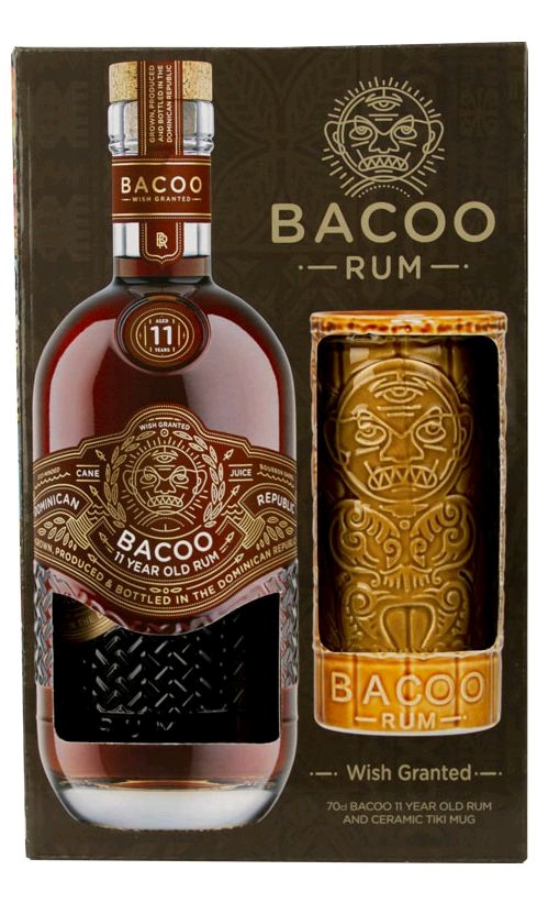 Bacoo 11y + pohár Tiki gB 40%0.70l