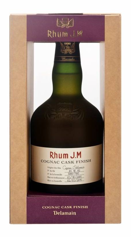 Rum J.M Rhum Delamain Cognac cask gB 41.2%0.50l