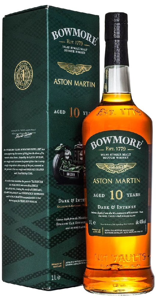 LITR Whisky Bowmore 10y Aston Martin Dark & intense gB 40%1.00l