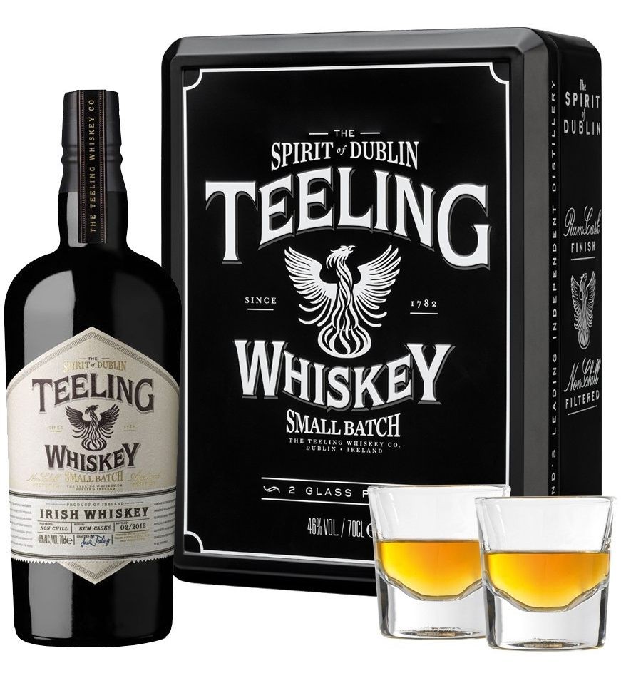 Teeling Small batch + 2sklo černý plech 0.7l