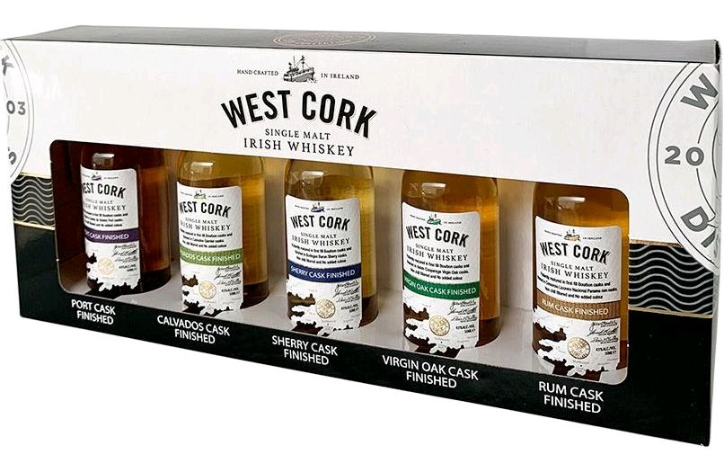 Set MINI Whisky West cork gB 43%5x0.05l