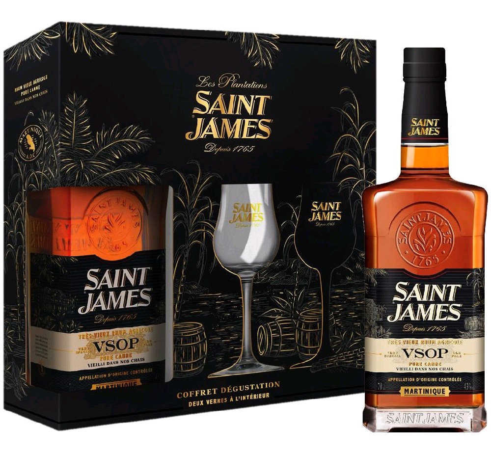 Saint James VSOP se skleničkou 0.7l