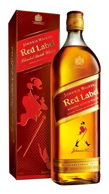 Johnnie Walker Red label v krabičce 1l