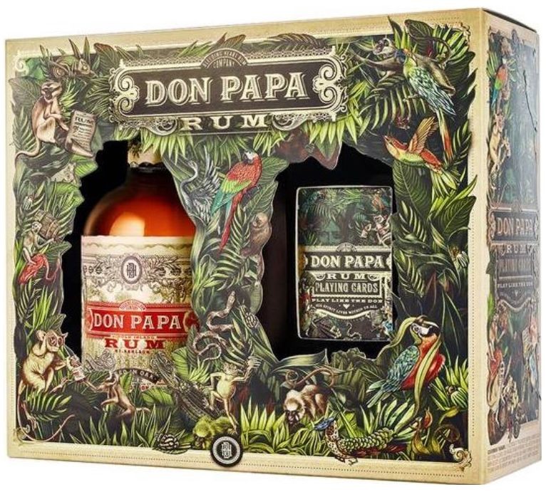 Don Papa Single Island & Playing Cards 0.7l