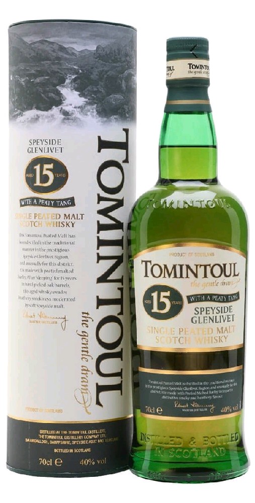 Tomintoul 15y Peaty tang 0.7l