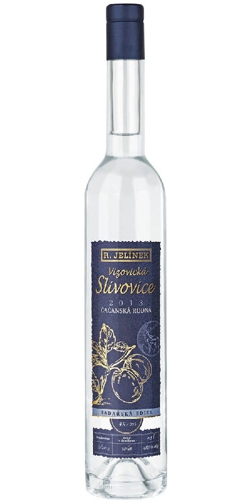 Jelínek Rudolf Slivovice Vizovická 2013 Čačanska rodna Jelínek 0.5l