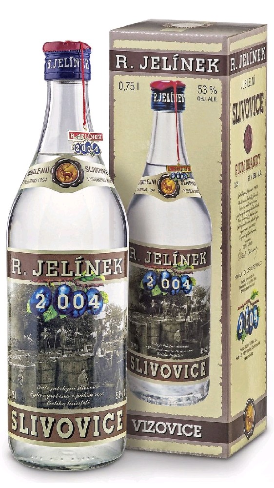 Jelínek Rudolf Jelínek Slivovice Jubilejni 2004 gB 53%0.75l