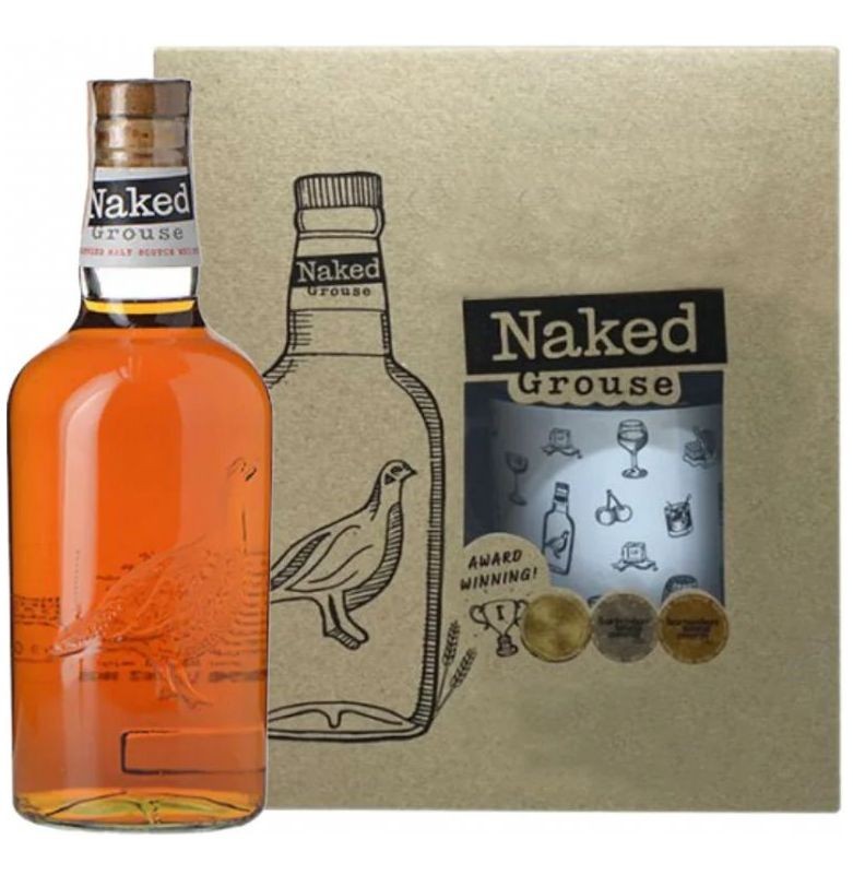 Naked Famous Grouse set s hrnkem 0.7l