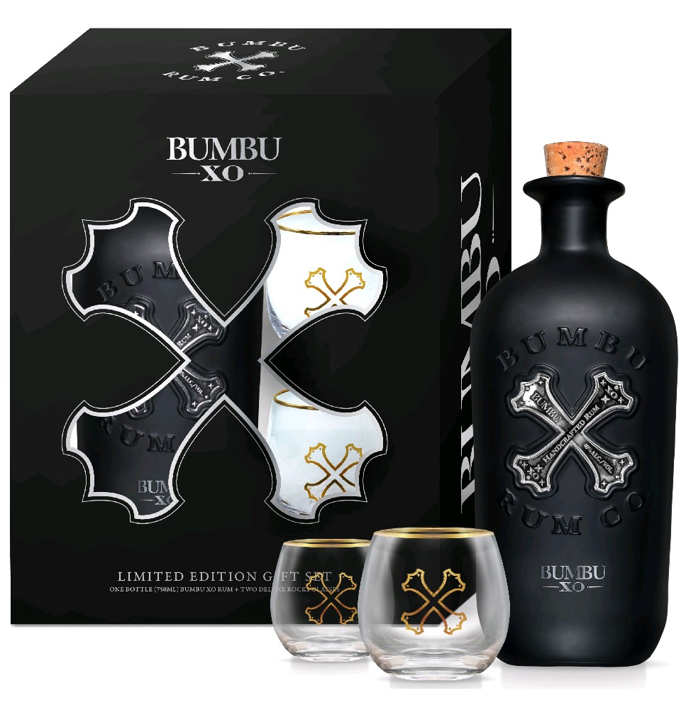 Bumbu Rum XO se skleničkama 0.7l