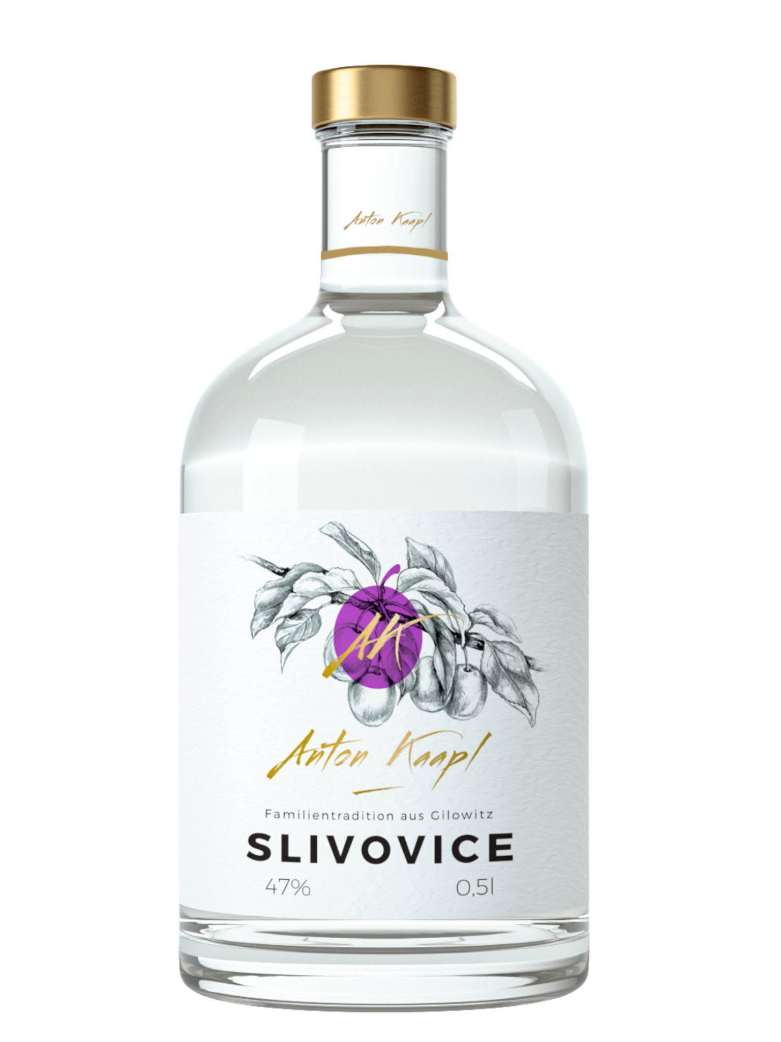 Anton Kaapl Slivovice 47% 0,5l