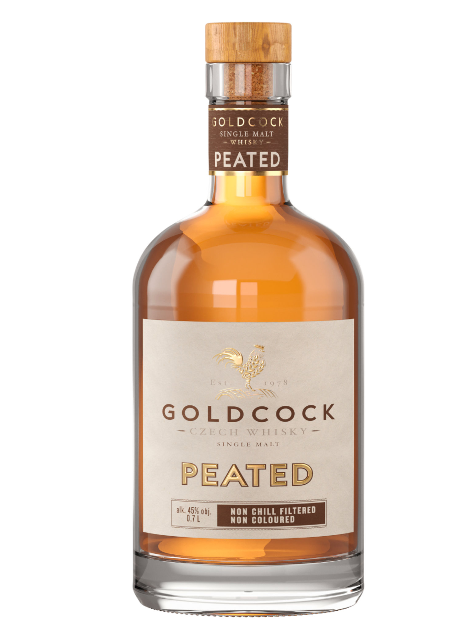 GOLDCOCK Whisky GOLDCOCK PEATED 45% 0,7l