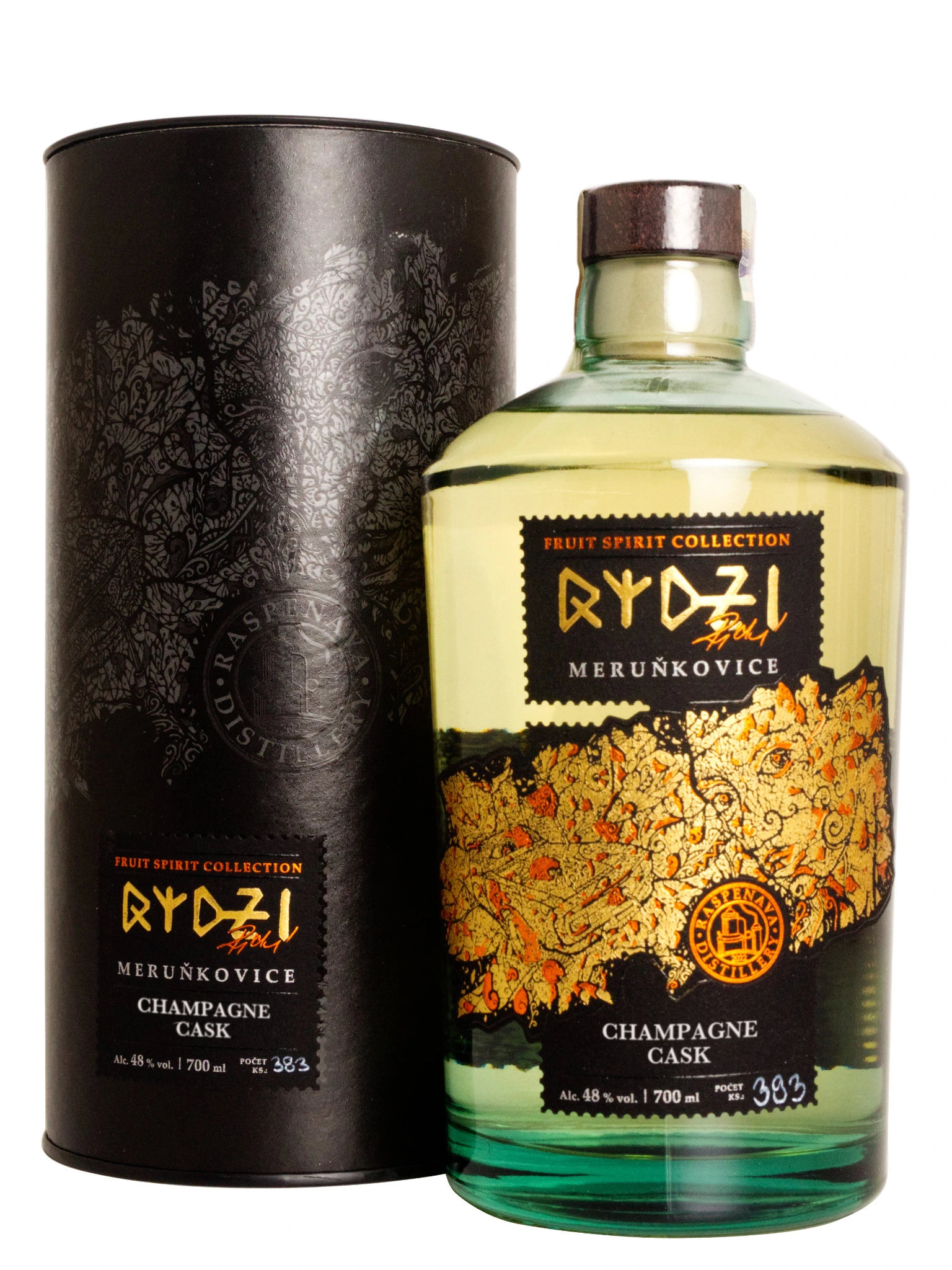 Raspenava distillery Raspenava Meruňkovice ze sudu po Champagne 48% 0,7l