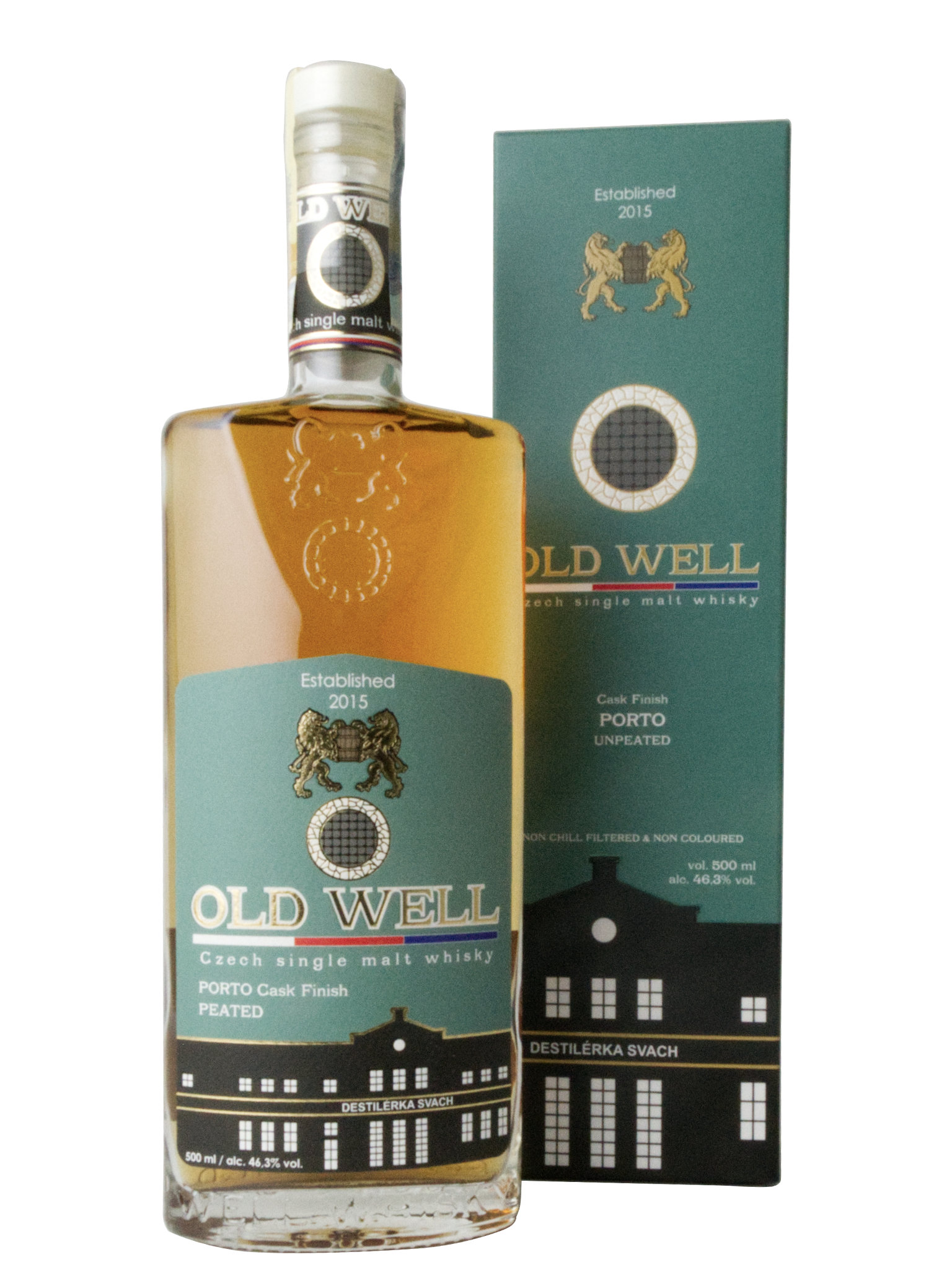 Svach's Old Well whisky Bourbon a Porto Kouřová 46,3% 0,5l