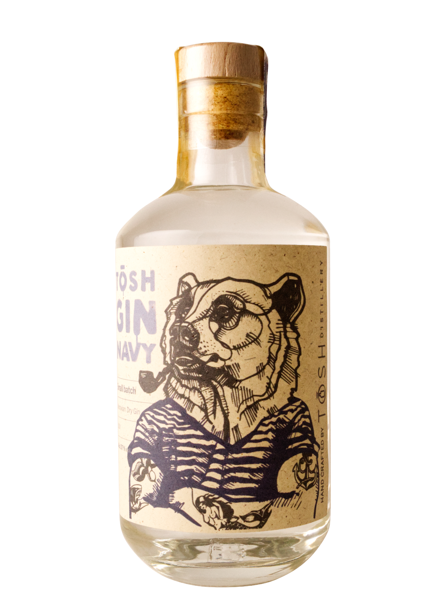 TŌSH Distillery Olomouc TOSH NAVY Strength gin 57% 0,5l