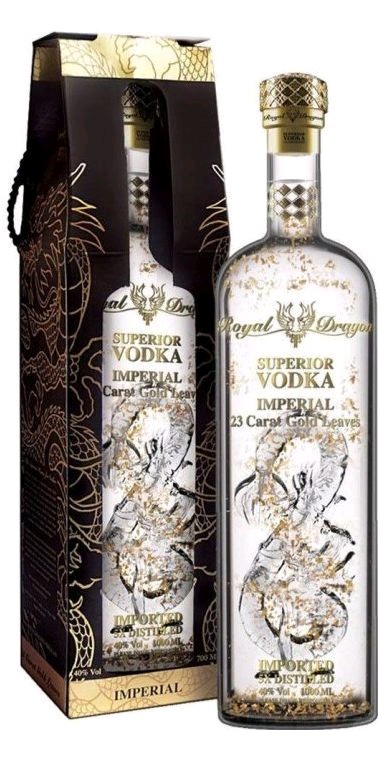 Royal Dragon Imperial vodka se zlatem gB 40%0.70l