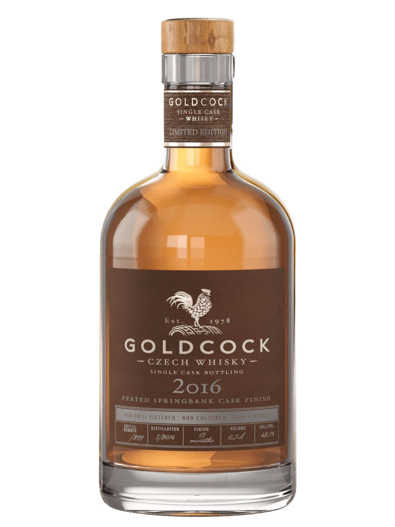 GOLDCOCK Whisky GOLDCOCK 2016 Peated Springbank 62,1% 0,7l