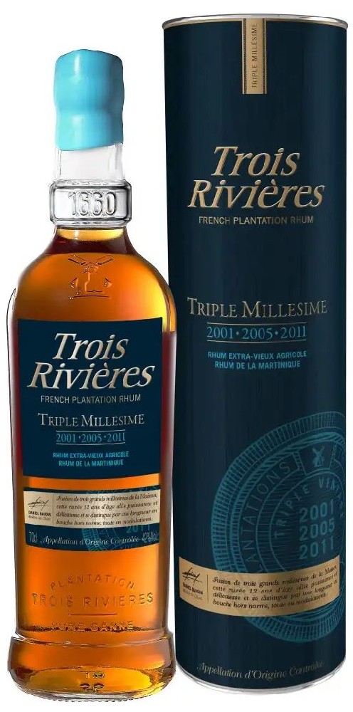 Trois Rivieres Triple Millésime 2001 & 2005 & 2011 0.7l
