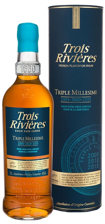 Trois Rivieres Triple Millésime 2005 & 2010 & 2015 0.7l