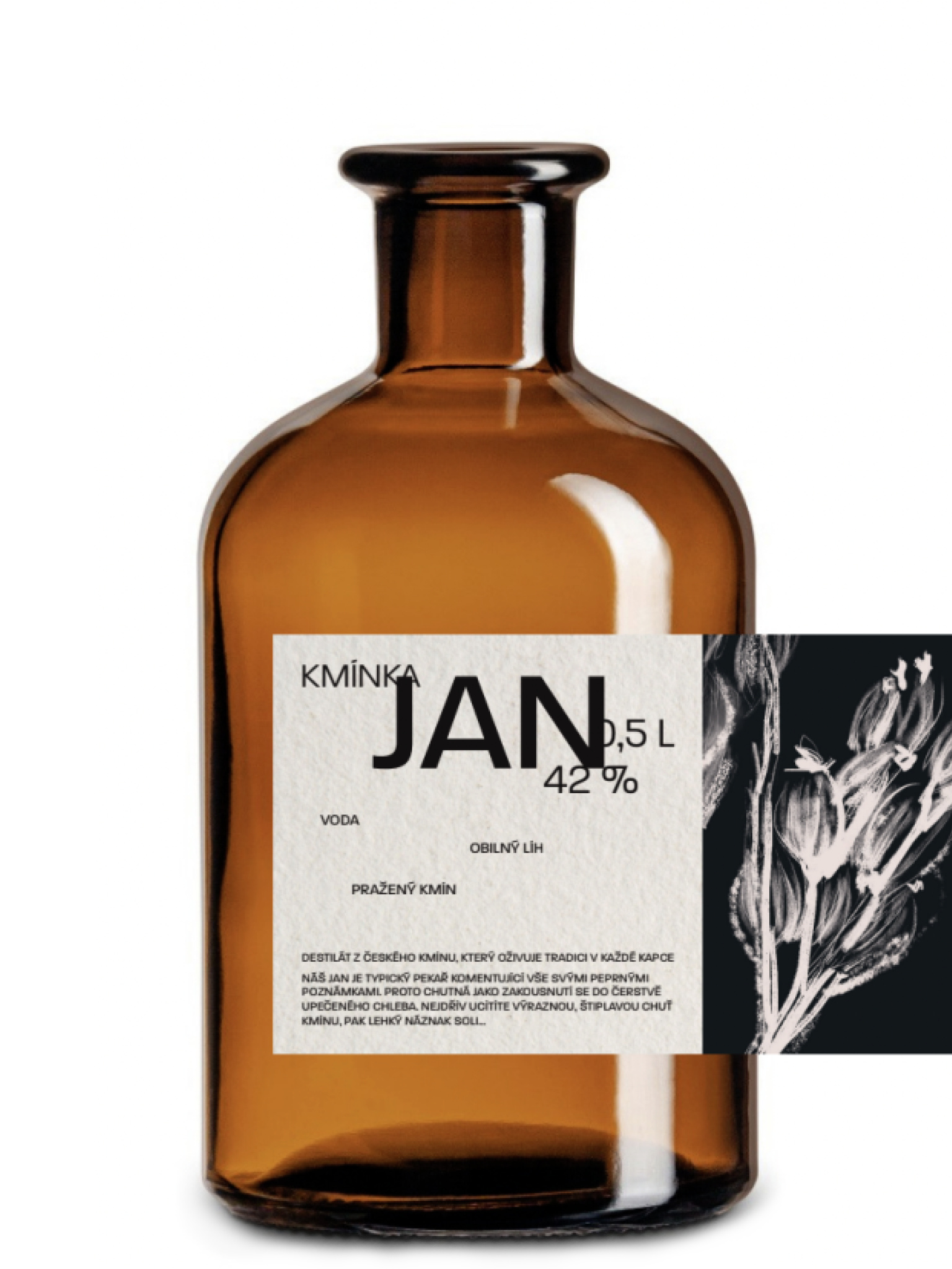 Šafránka Distillery Šafránka JAN Kmínka 42% 0,5l