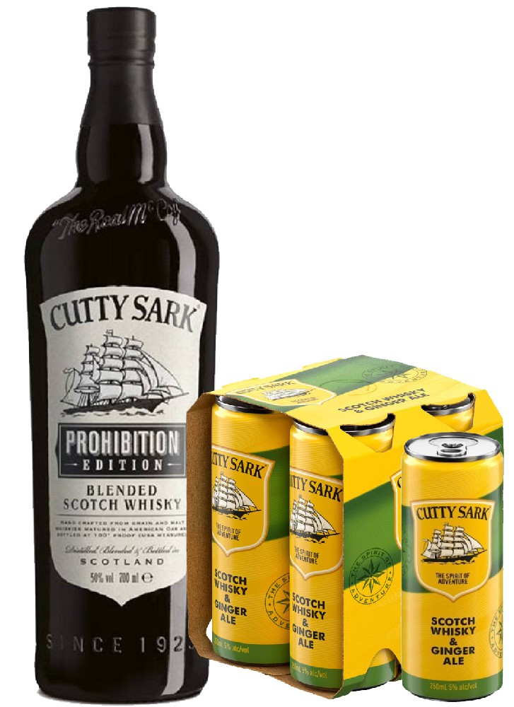 Cutty Sark Prohibition & 4ks Ginger Cutty 0.7l