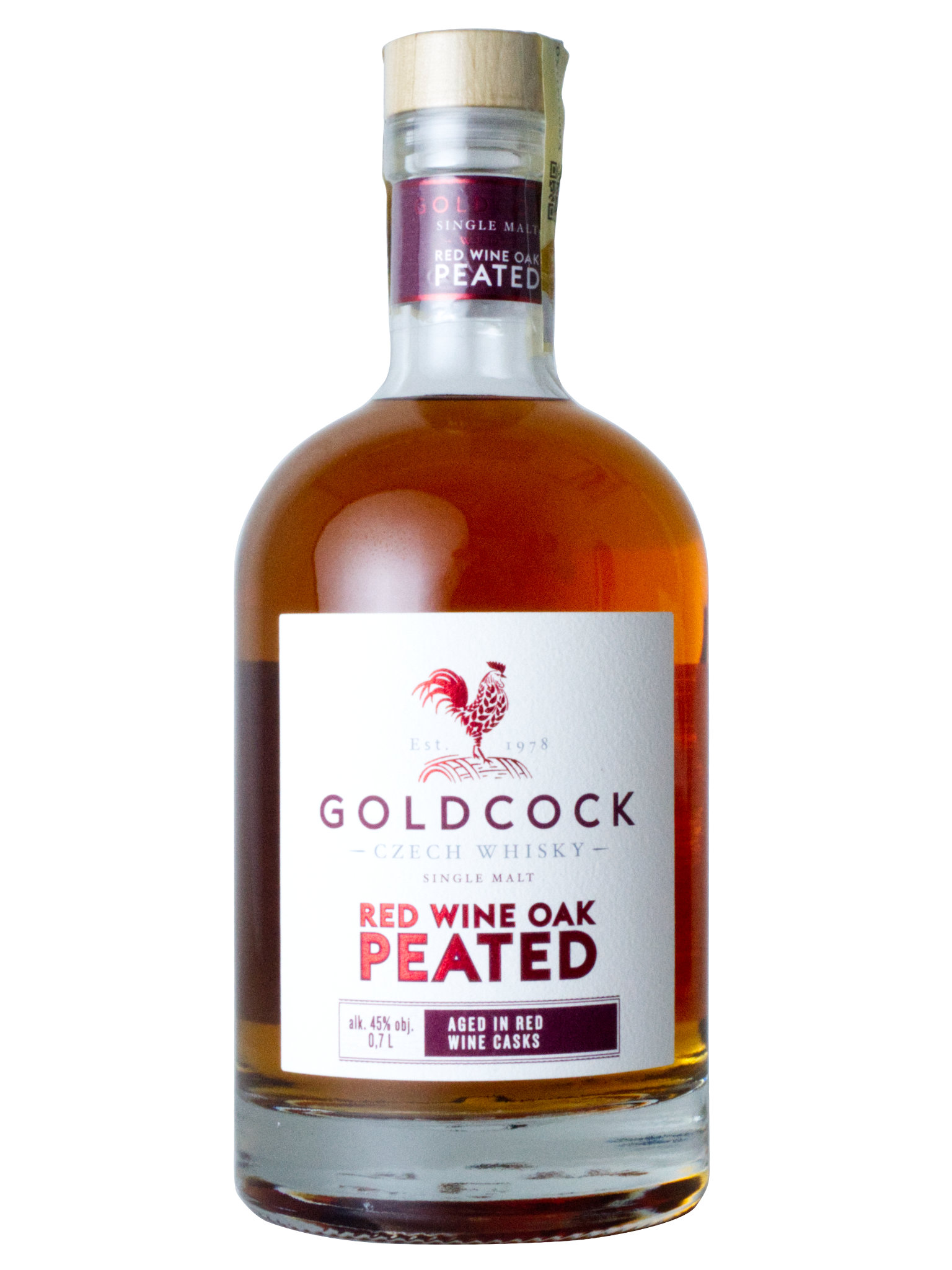 GOLDCOCK Whisky GOLDCOCK RED WINE OAK PEATED 45% 0,7l