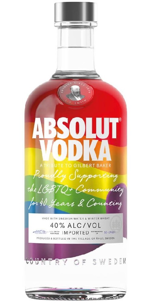 Vodka Absolut PRIDE Rainbow Colors 40%0.70l