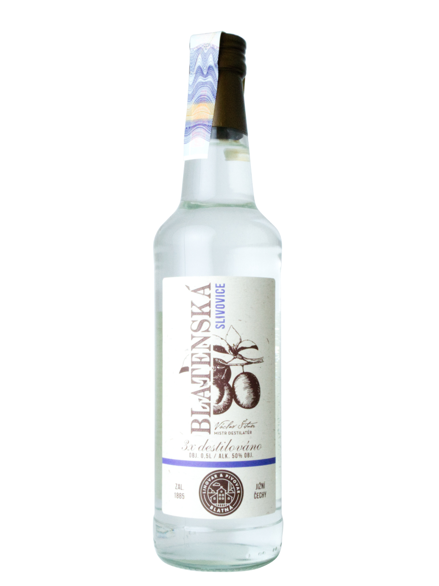 Zámecký ovocný lihovar Blatná Blatenská Slivovice 50% 0,5l