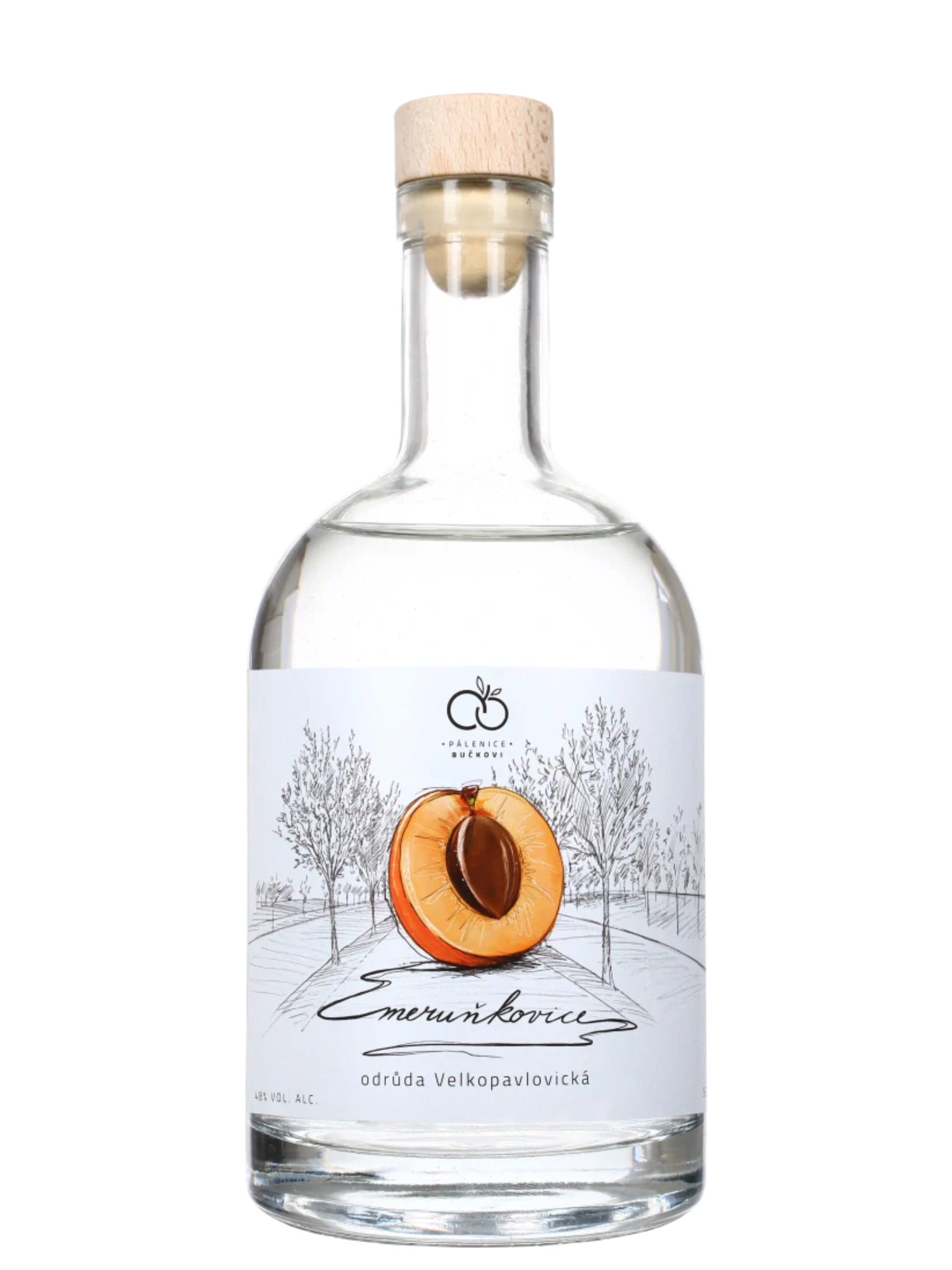 Pálenice Bučkovi Bučkova Meruňkovice 48% 0,5l