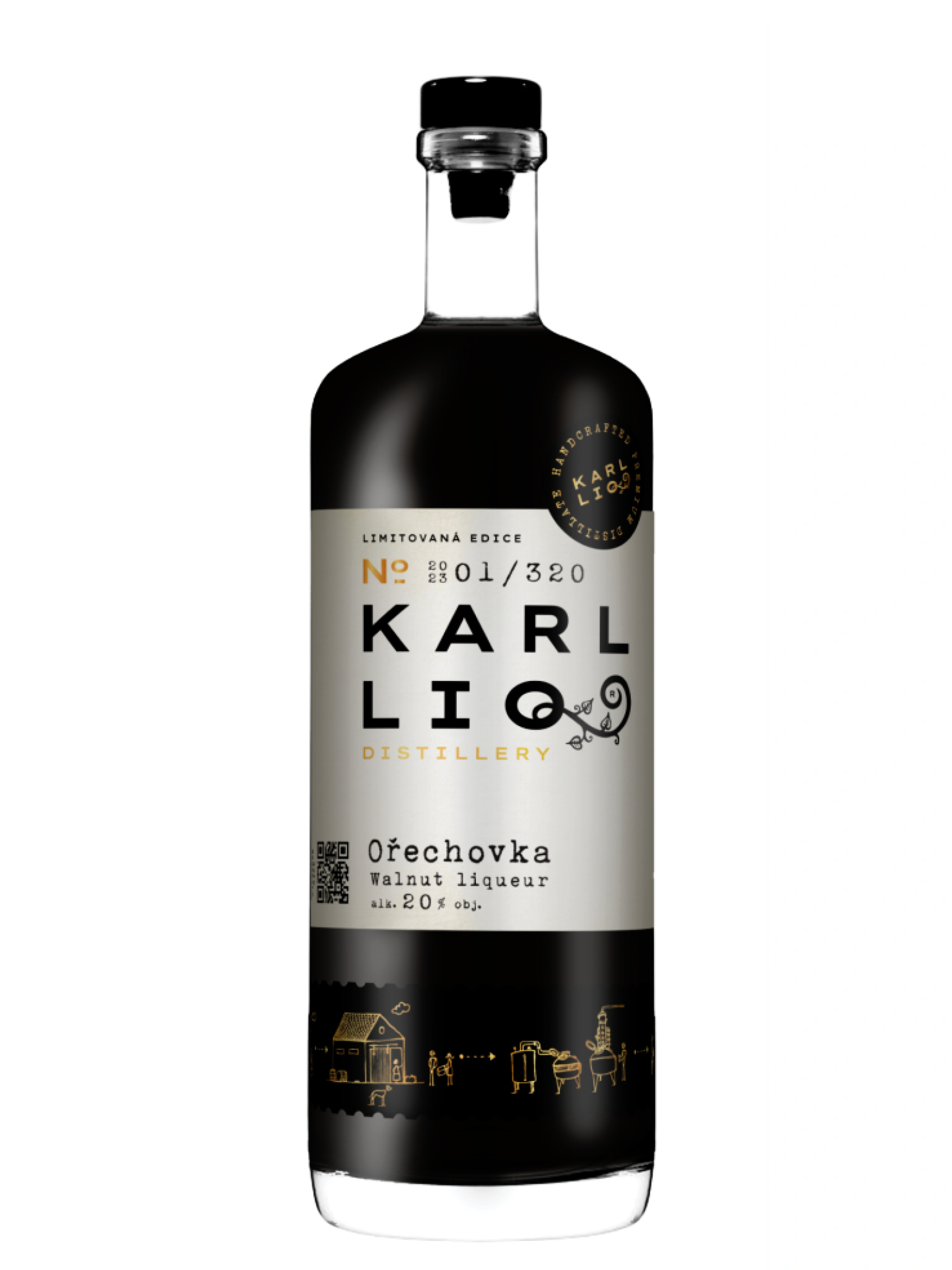 KarlLIQ distillery Karlliq Ořechovka 20% 0,5l
