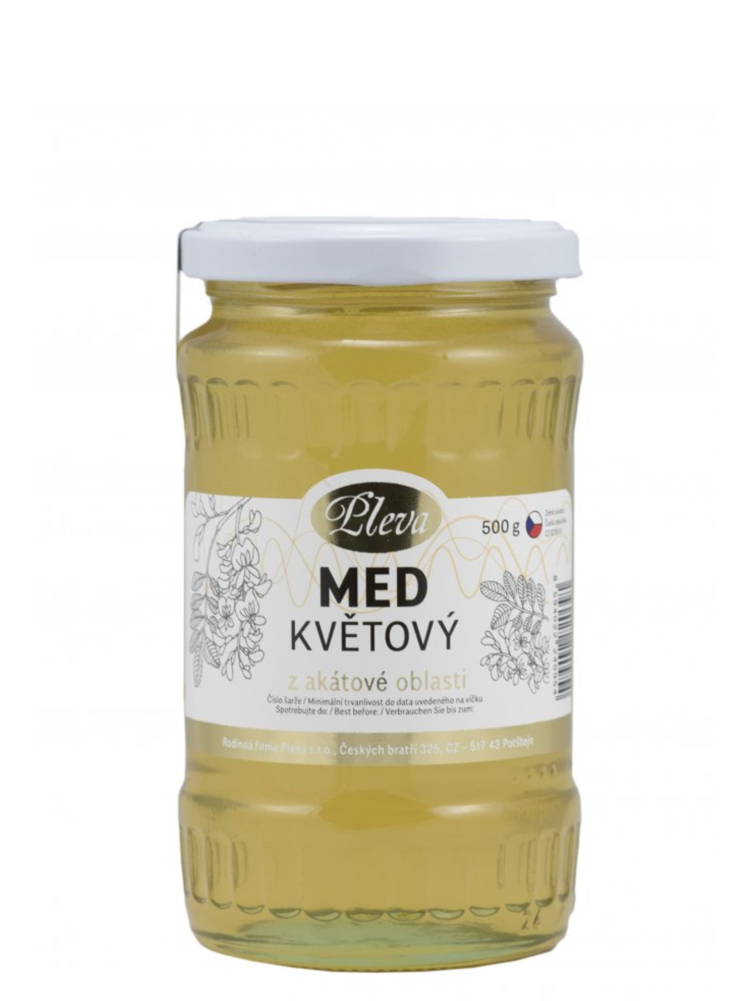 Pleva Med z akátové oblasti 500g