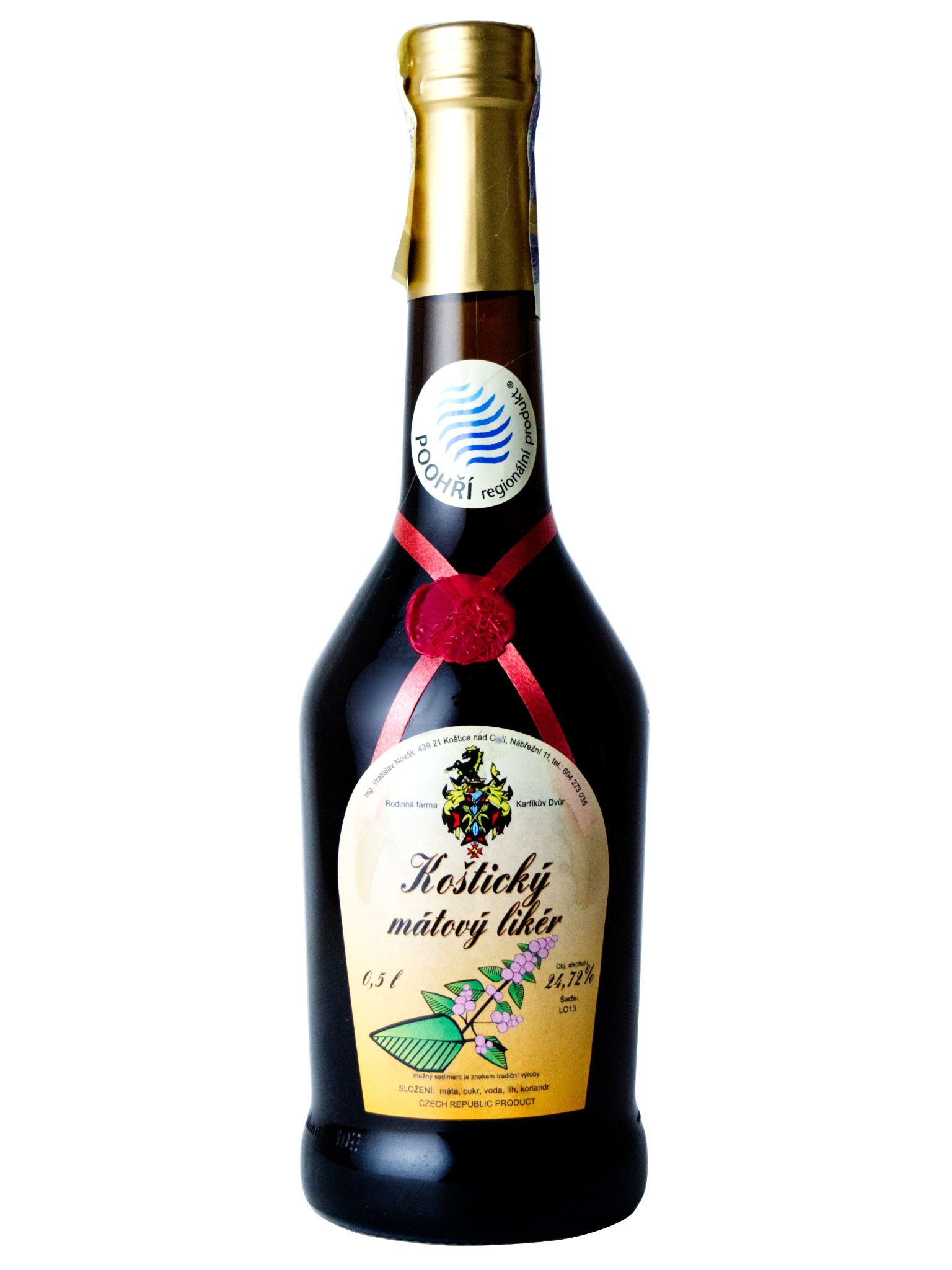 Karfíkův Dvůr Koštický Mátový likér 24,7% 0,5l