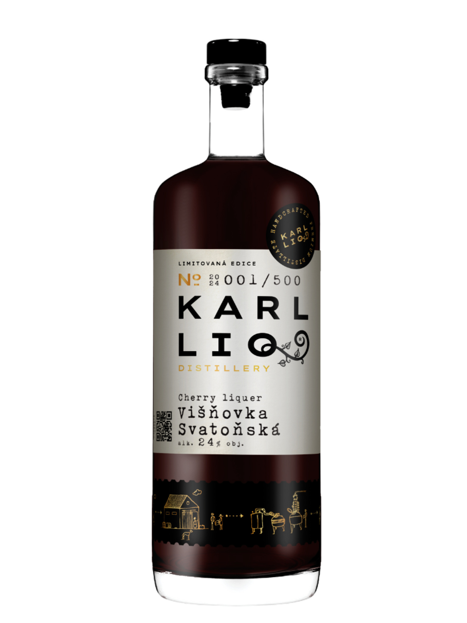KarlLIQ distillery Karlliq Višňovka 24% 0,5l