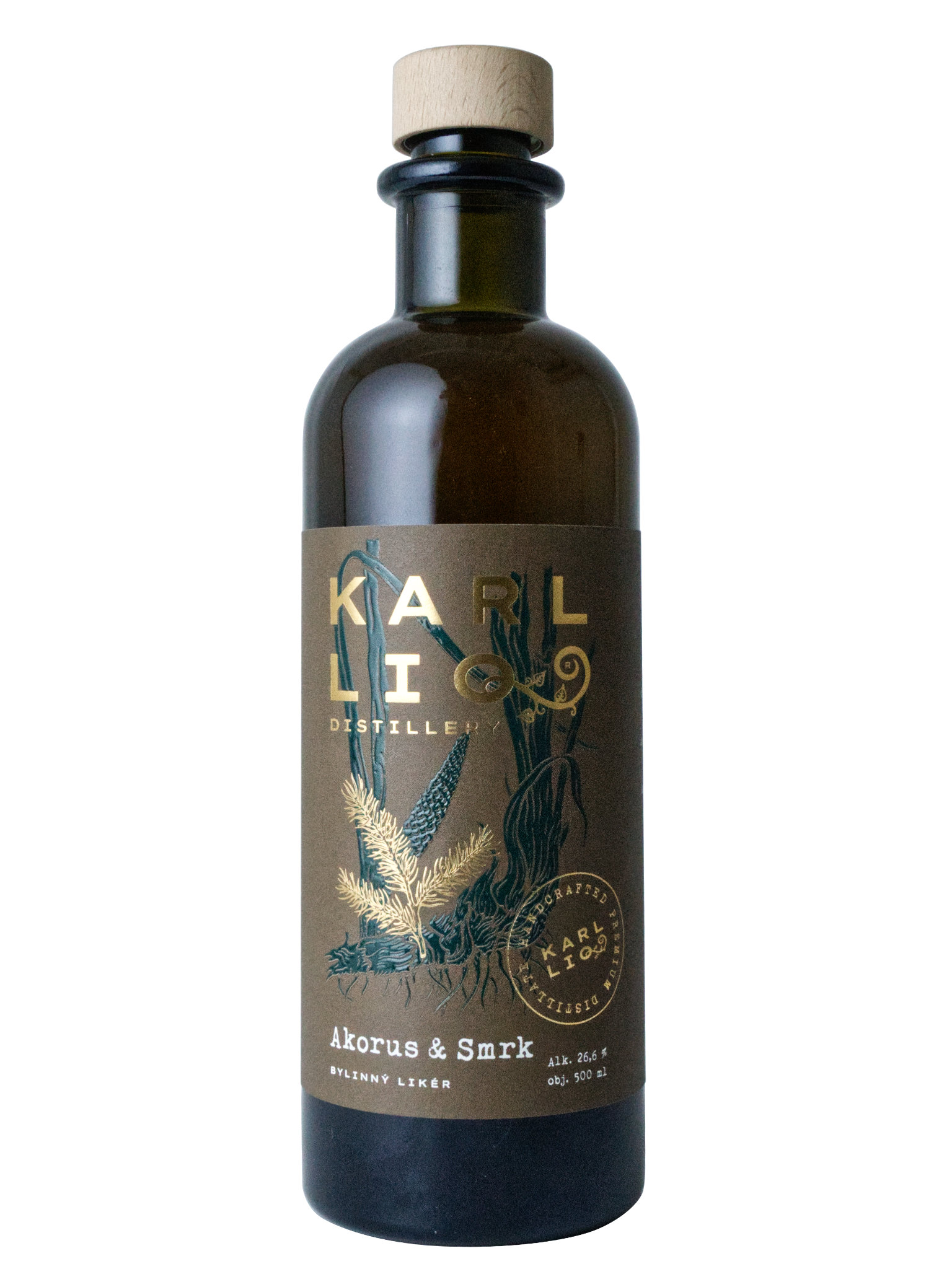 KarlLIQ distillery Karlliq Akorus & Smrk 26,6% 0,5l