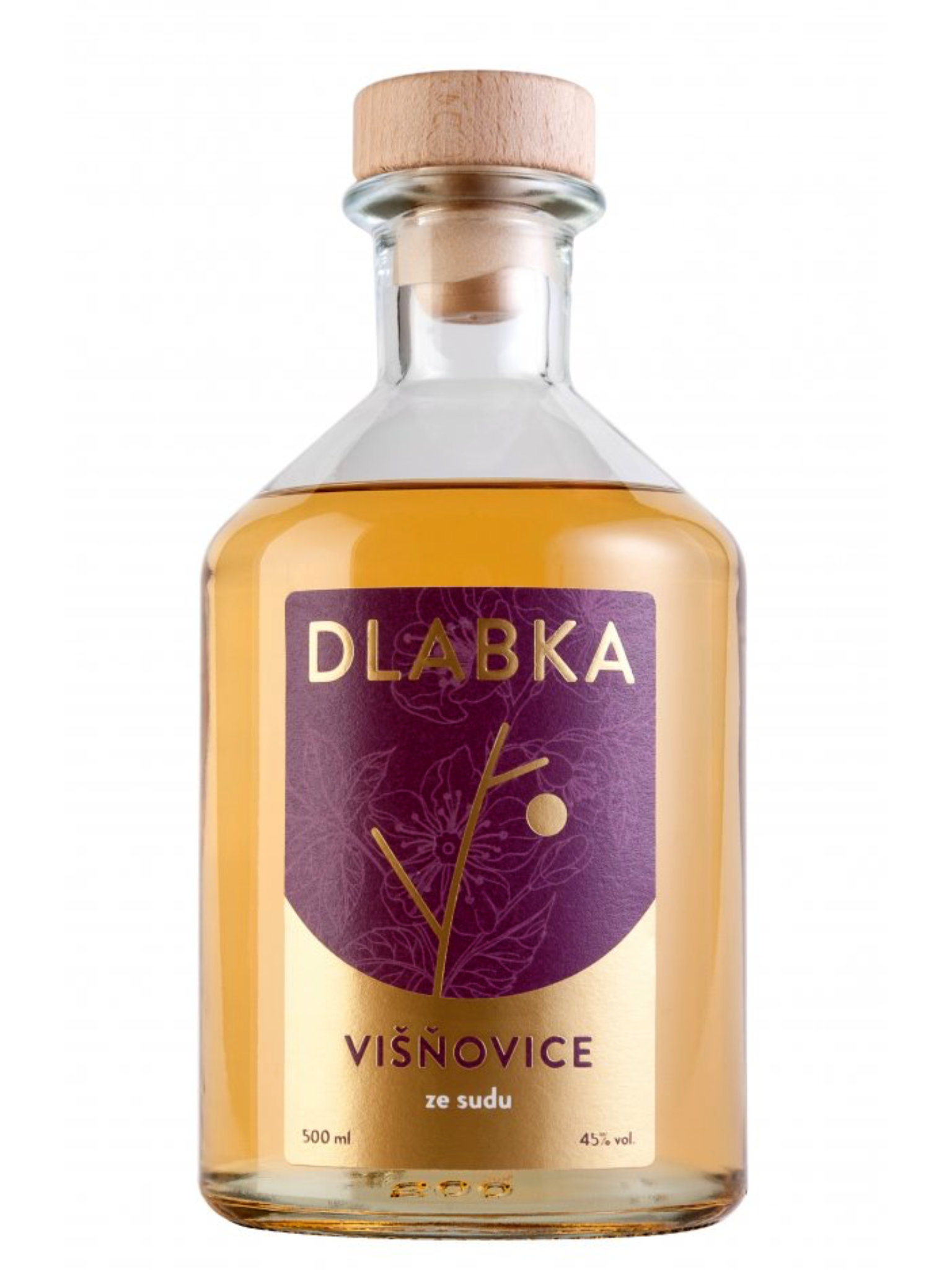 Dlabka Višňovice ze sudu 45% 0,5l