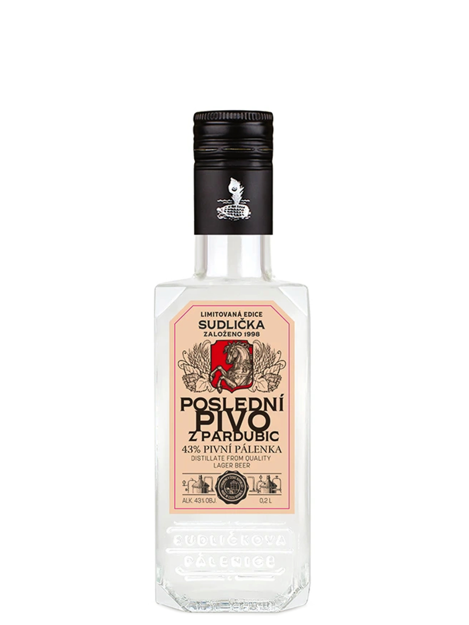 Sudličkova pálenice Sudličkovo Poslední pivo z Pardubic 43% 0,2l