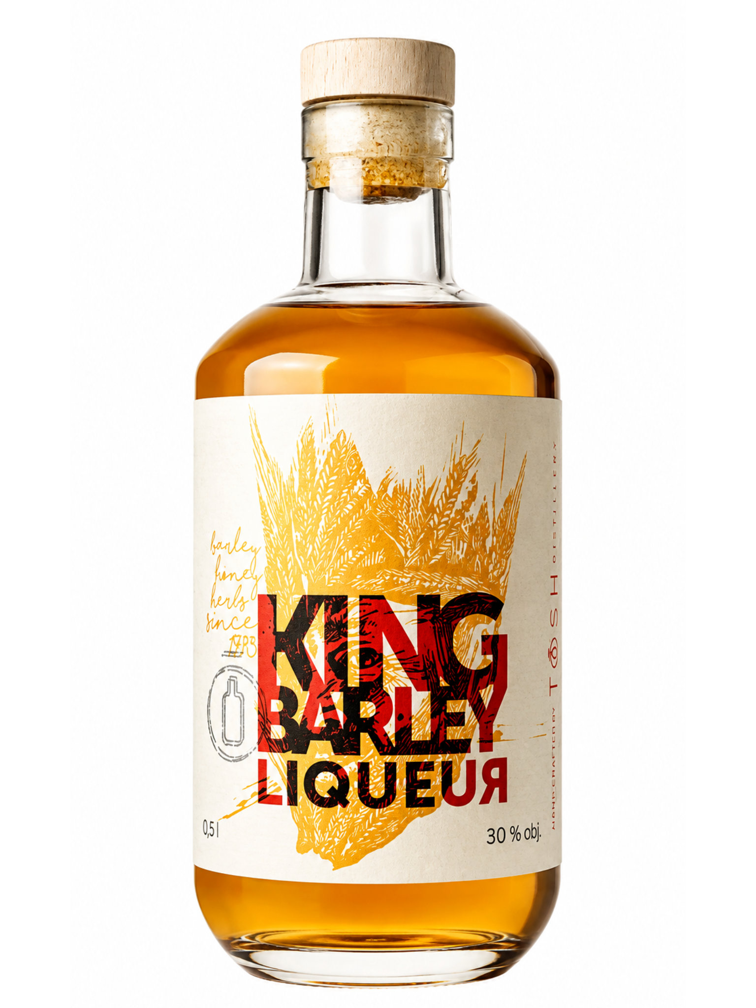 TŌSH Distillery Olomouc King Barley ligueur 30% 0,5l
