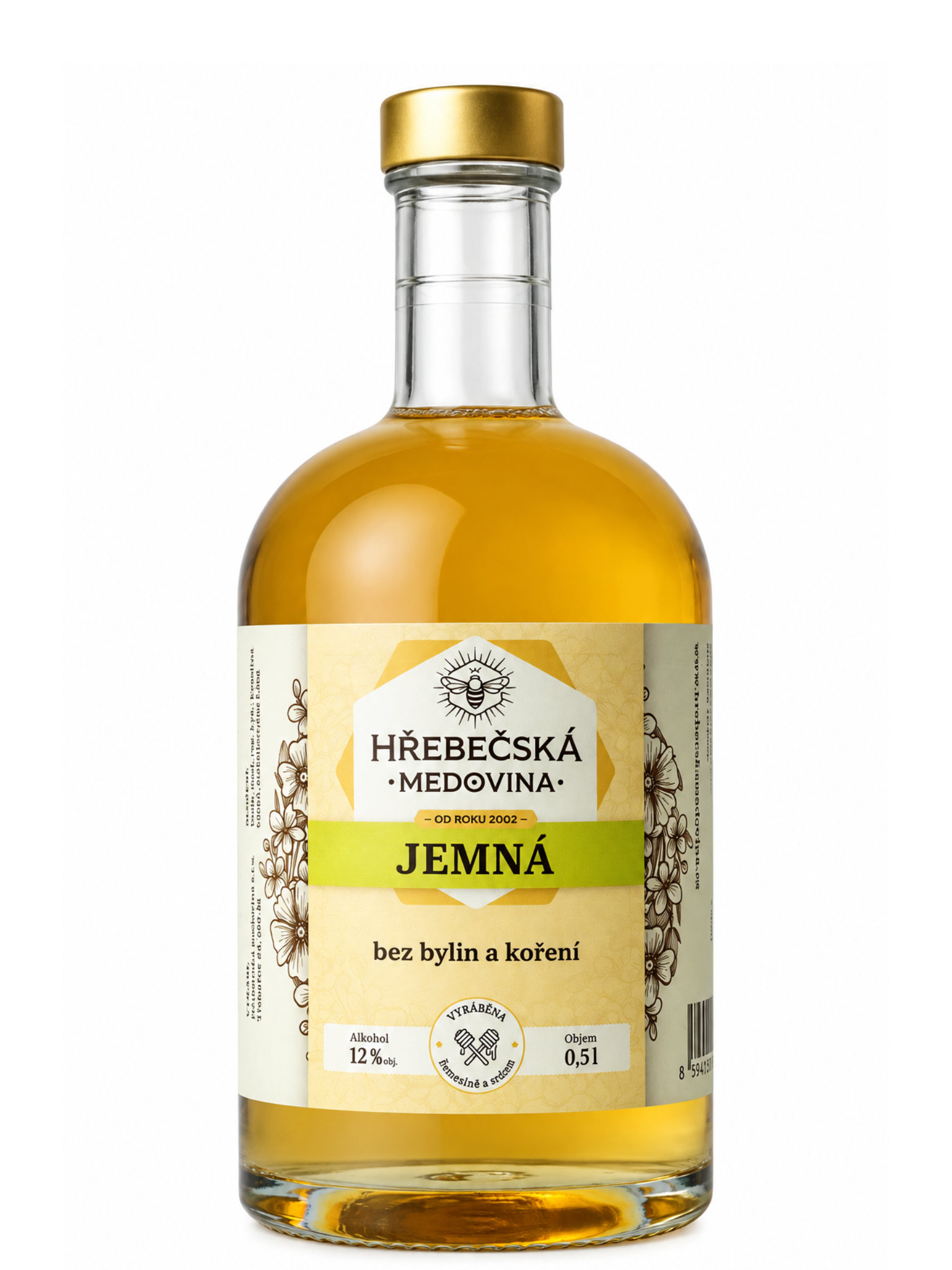 Hřebečská medovina Jemná 12% 0,5l