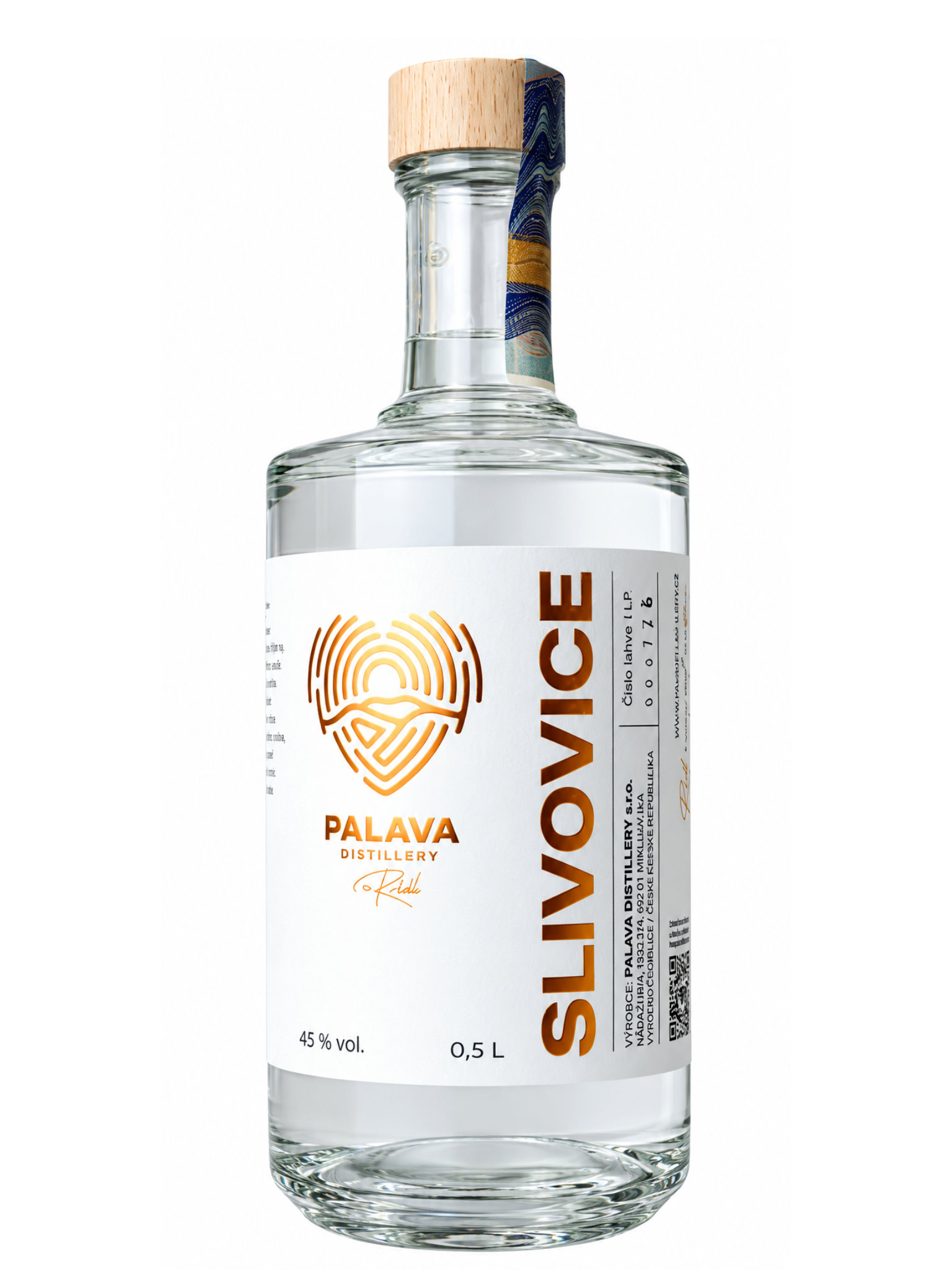 PALAVA DISTILLERY Palava Slivovice 45% 0,5l
