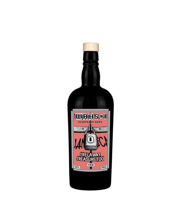 Warehouse #1 Overproof White Rum Trelawny Treasure Too VRW červený