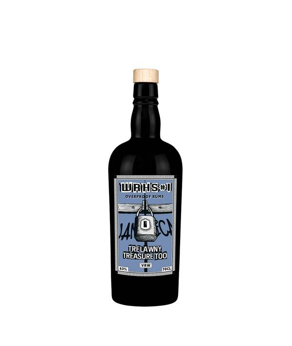 Warehouse #1 Overproof White Rum Trelawny Treasure Too VRW modrý