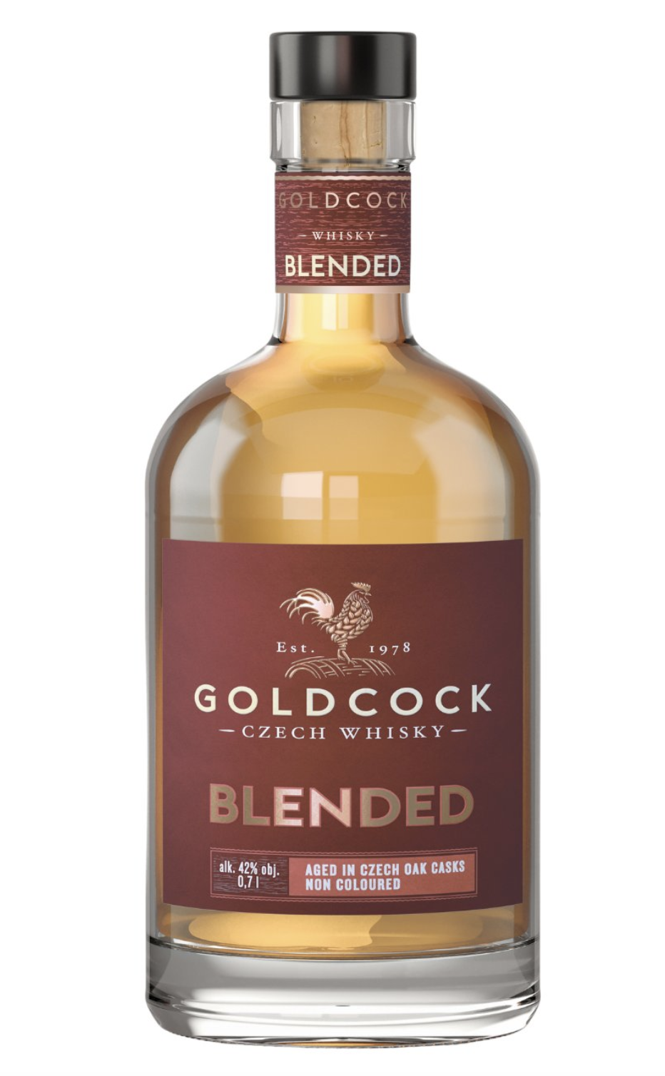 Gold Cock BLENDED WHISKY (holá láhev)