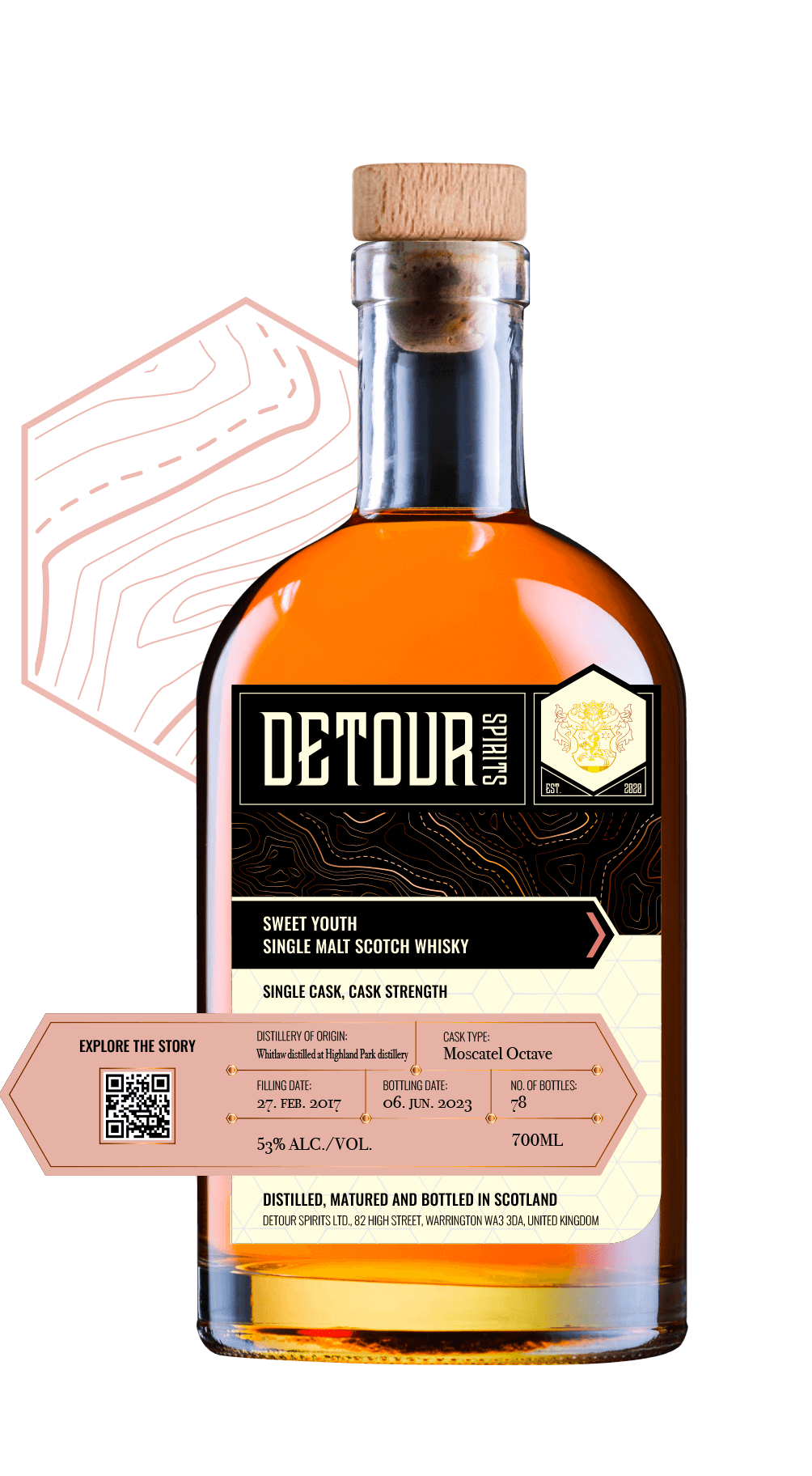 Detour Spirits - Sweet Youth láhev 0,7l