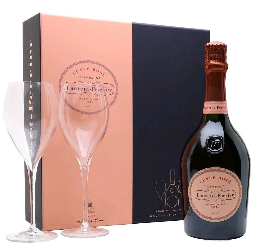 Laurent Perrier rosé 2sklo 0.75l
