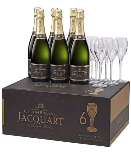 Jacquart blanc Mosaique + 6sklo 6x0.75l
