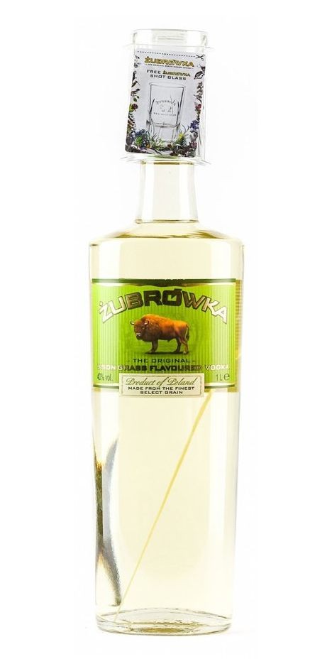 Zubrowka se skleničkou 1l
