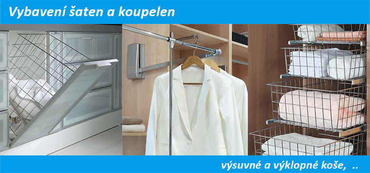 Vybavení šaten a koupelen