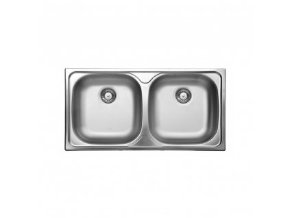 XYLO 780 2 dřez, 780x435x150, výpusť 3,5" (sifon ZXY 9956)