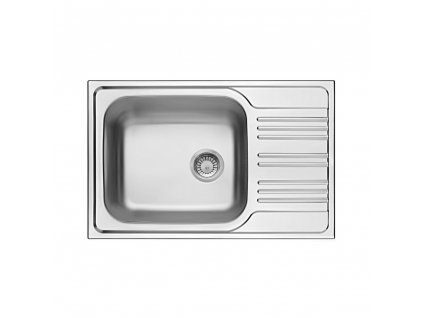 XYLO 780 1,25 dřez, 780x500x180, výpusť 3,5" (sifon ZXY 9926 již součástí) baleno jednotlivě